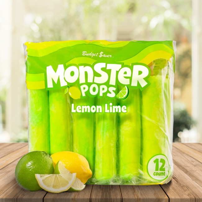 Lemon Lime Monster Pops